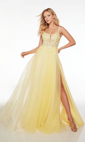 Alyce 61513 Plunging Neckline Prom Dress