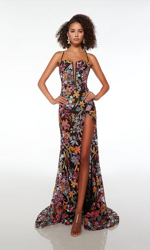 Alyce 61690 Embroidered Sequin Prom Dress