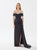 Tarik Ediz 52009 Polina Elbise Off-Shoulder Satin Dress