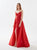 Tarik Ediz 52126 Sweetheart Neck Draped Dress