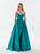 Tarik Ediz 52126 Sweetheart Neck Draped Dress