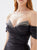 Tarik Ediz 52009 Polina Elbise Off-Shoulder Satin Dress