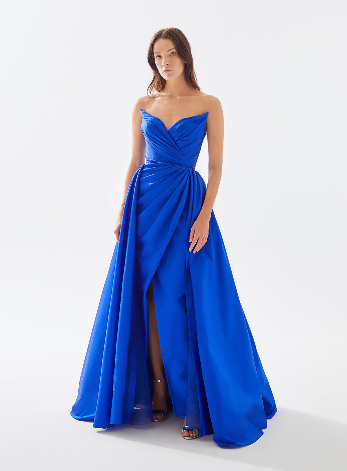 Tarik Ediz 52126 Tessa Elbise Sweetheart Neck Draped Dress Sparkly Gowns Tarik Ediz 52126 Tessa Elbise Sweetheart Neck Draped Dress Sparkly Gowns