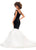 Ashley Lauren 11312 Off Shoulder Velvet Gown with Asymmetrical Organza Skirt