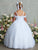 Sparkle Off-the-shoulder First Communion Flower Girl Dress 7048