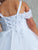 Sparkle Off-the-shoulder First Communion Flower Girl Dress 7048