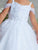 Sparkle Off-the-shoulder First Communion Flower Girl Dress 7048