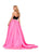 Ashley Lauren 11265 Velvet One Shoulder Gown with Heavy Satin Overskirt