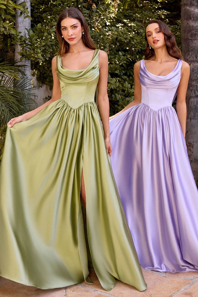 Satin A-Line Gown La Divine 7446