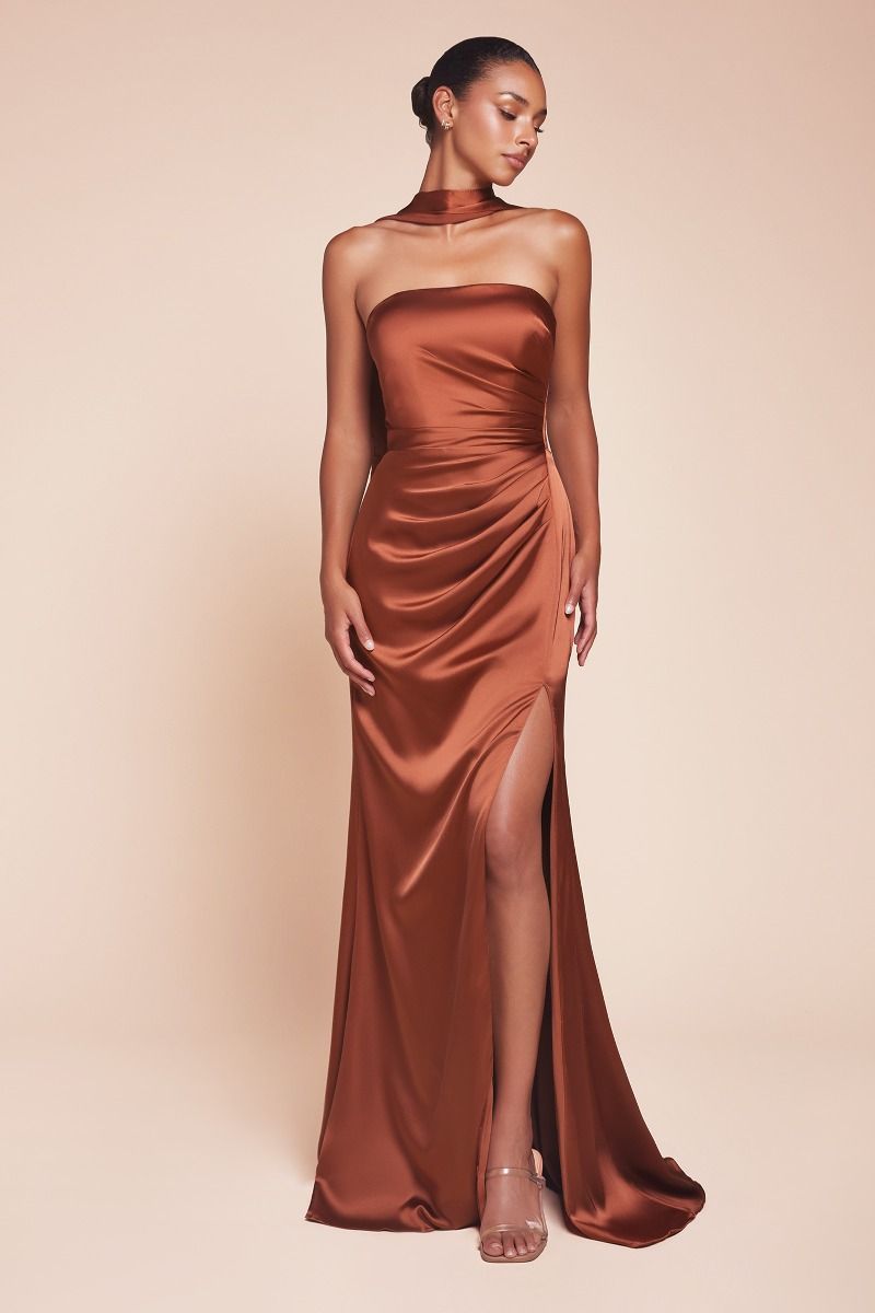 Strapless Satin Prom Dress 7451 Sparkly Gowns Strapless Satin Prom Dress 7451 Sparkly Gowns