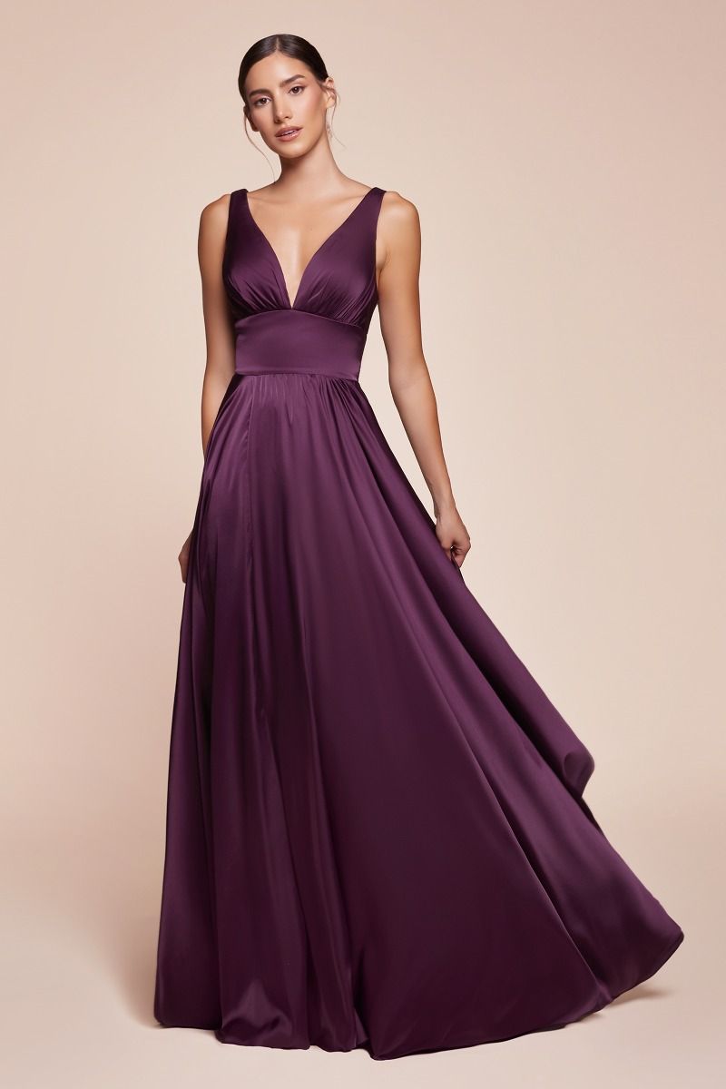 Classic Simple Soft Satin Bridesmaid Dress La Divine 7469-A Sparkly Gowns Classic Simple Soft Satin Bridesmaid Dress La Divine 7469-A Sparkly Gowns