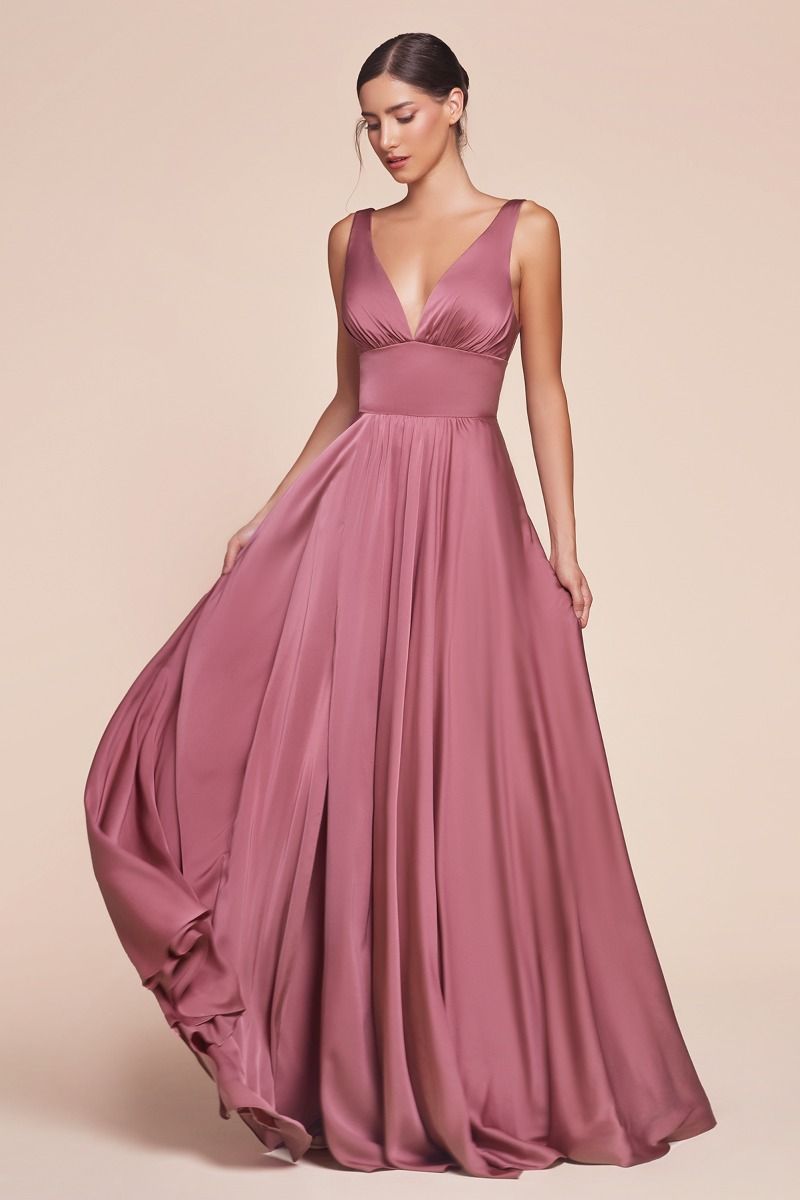 Classic Simple Soft Satin Bridesmaid Dress La Divine 7469-B – Sparkly Gowns Classic Simple Soft Satin Bridesmaid Dress La Divine 7469-B – Sparkly Gowns