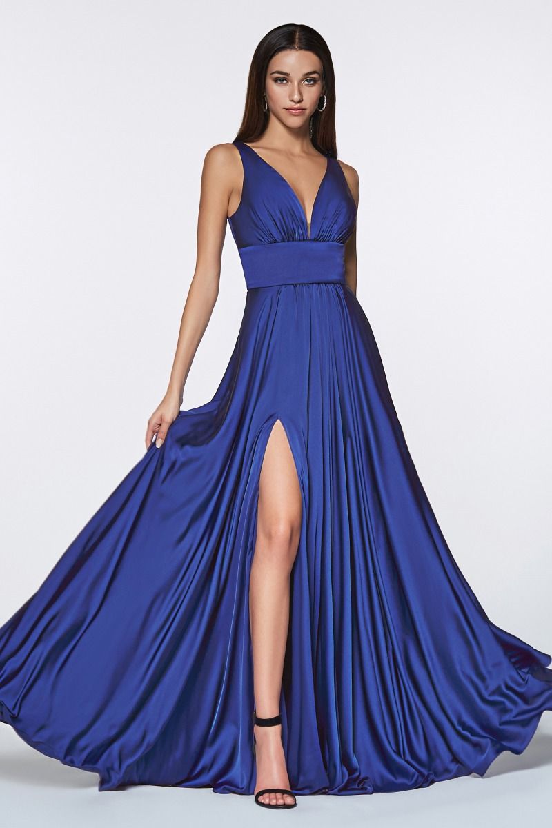 Classic Simple Soft Satin Bridesmaid Dress La Divine 7469-B – Sparkly Gowns