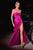 Corset Cowl Neckline Satin  Bridesmaid  Evening Dress 7483B