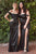 Curves Off the Shoulder Satin Bridesmaid Gown 7492C