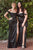 Off the Shoulder Satin Bridesmaid Gown 7492