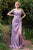 Off the Shoulder Satin Bridesmaid Gown 7492