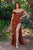 Curves Off the Shoulder Satin Bridesmaid Gown 7492C