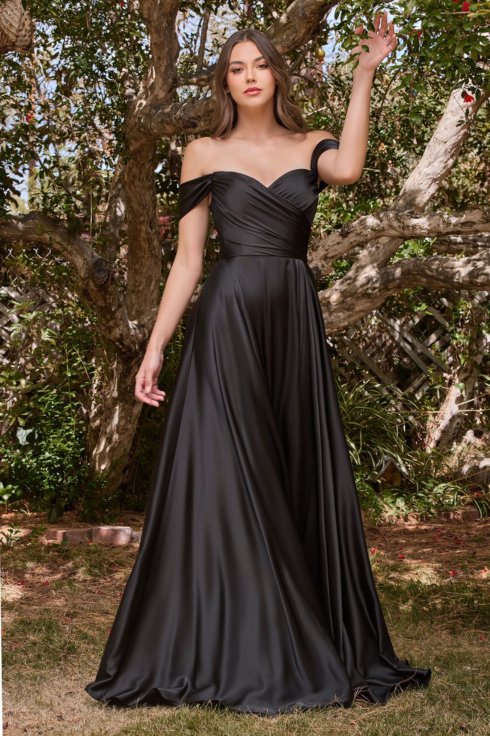 Off the Shoulder Satin Prom Dress 7493-A Sparkly Gowns Off the Shoulder Satin Prom Dress 7493-A Sparkly Gowns