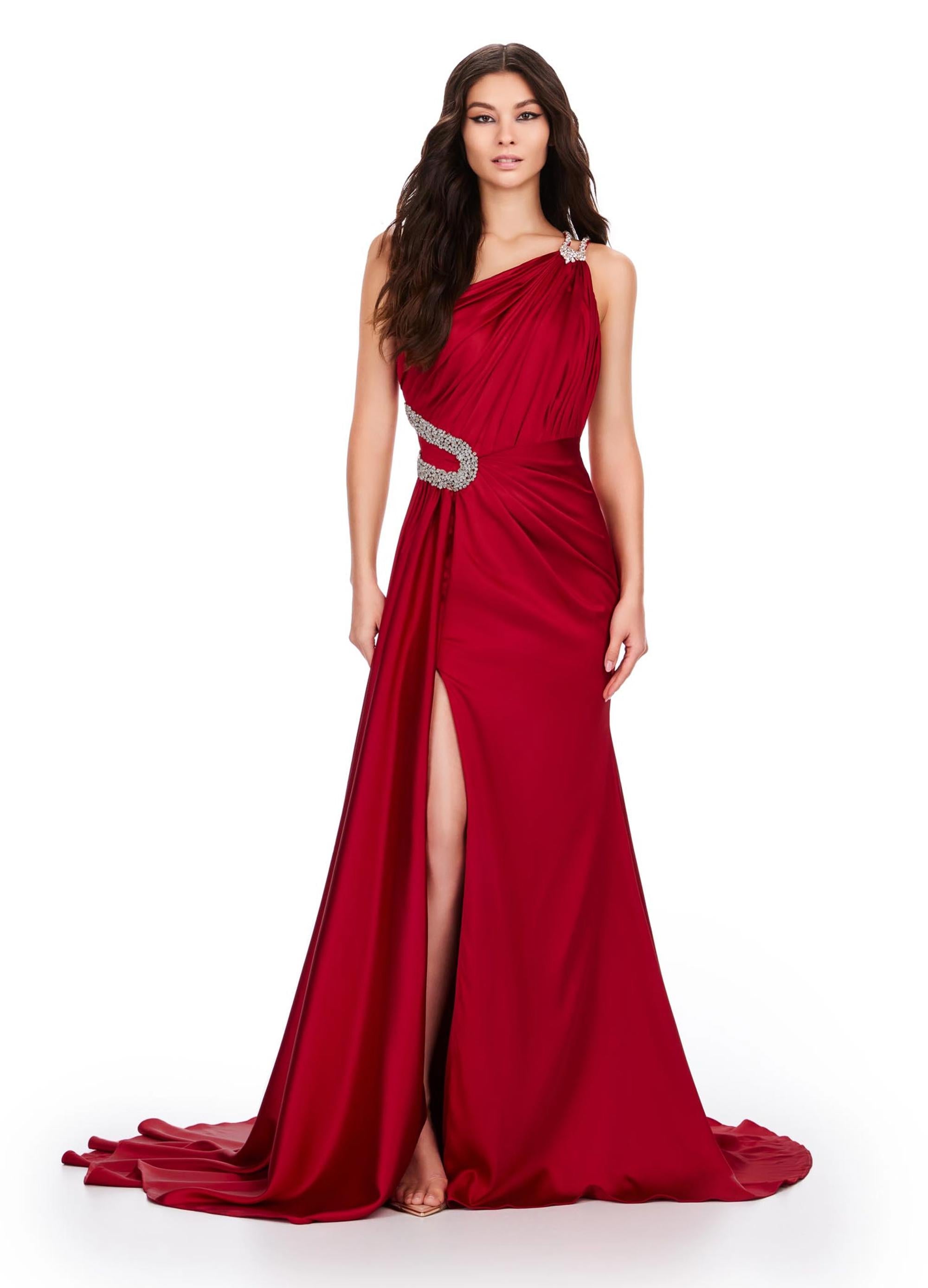 Ashley Lauren 11537 ON SALE RED SIZE 14 One Shoulder Draped Gown Sparkly Gowns Ashley Lauren 11537 ON SALE RED SIZE 14 One Shoulder Draped Gown Sparkly Gowns