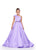 Ashley Lauren 8248 Beaded Belt Kids Satin Gown