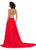 Ashley Lauren 11248 Chiffon Gown with Crystal Beaded Bustier