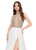 Ashley Lauren 11248 Chiffon Gown with Crystal Beaded Bustier