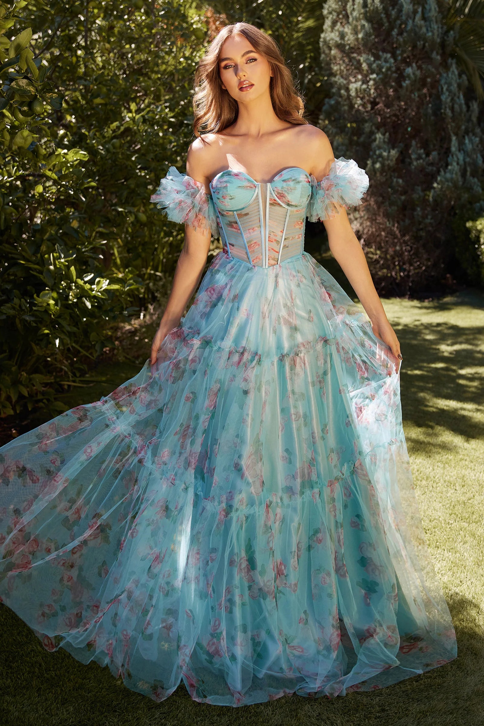 Andrea and Leo A1285 Prom Dress - Blue | NewYorkDress Andrea and Leo A1285 Prom Dress - Blue | NewYorkDress