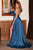 Cowl-Neckline A-line Slit Bridesmaids or Evening Gown BD104B