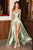 Cowl-Neckline A-line Slit Bridesmaids or Evening Gown BD104B