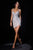 La Divine CC497 Spaghetti-Strap Beaded V-Neck Fitted Mini Dress