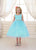 Satin Flower Bodice with Tulle Flower Girl Dress D-754