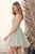 Plunging Neckline Floral Embroidered Homecoming Gown G785 by Nox Anabel