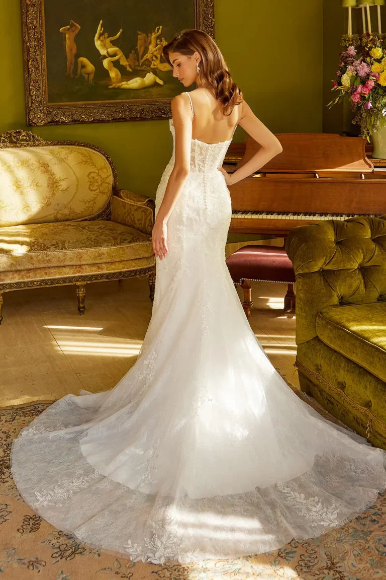 Lace Trumpet with Cape Wedding Dress GL3532 Sparkly Gowns Lace Trumpet with Cape Wedding Dress GL3532 Sparkly Gowns