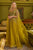 Embellished A-line Gown with Cape GL3606