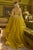 Embellished A-line Gown with Cape GL3606
