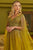 Embellished A-line Gown with Cape GL3606