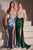 Off the Shoulder Satin Gown CD821