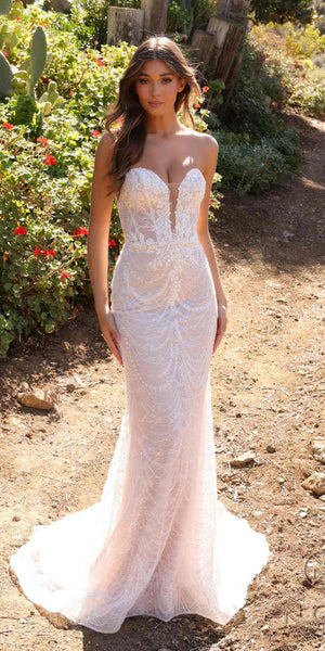 ON SALE SIZE 4 Lace Fitted Wedding Gown with Jacket Nox Anabel JE994