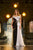 Size 16 Black & White Crepe Evening Dress 2408