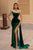 Portia & Scarlett PS23030 One Shoulder Fringe Embellishment Prom Gown