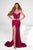 Portia & Scarlett Long  Velvet Sequin Prom Gown PS23521 NO GLOVES