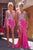 Portia & Scarlett PS24631 Strapless Pink Sequin Embellishment Prom Gown