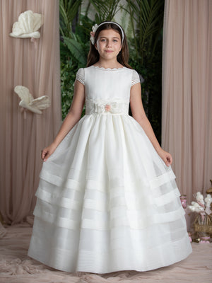 Classic Spanish Communion Gown Marla R251