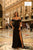 ON SALE SIZE 8 Tarik Ediz 52009 Off-Shoulder Satin Dress