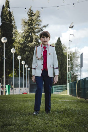 Textured Cadet Boys Suit 10-02109