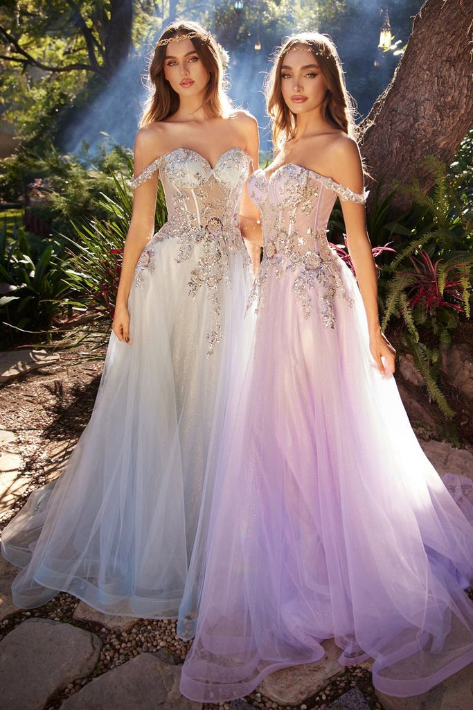 Andrea & Leo A1258 Embellished A-Line Tulle Gown Sparkly Gowns Andrea & Leo A1258 Embellished A-Line Tulle Gown Sparkly Gowns