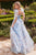 Andrea & Leo A1332 Printed Floral Tulle Gown