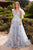 Andrea & Leo A1332 Printed Floral Tulle Gown