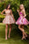 Andrea & Leo A1347 Short Floral A-Line Dress